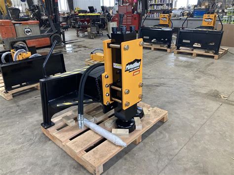 best skid steer post pounder|skid steer attachments post pounder.